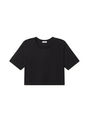 A.L.C. Kali Relaxed Crop Tee - Black