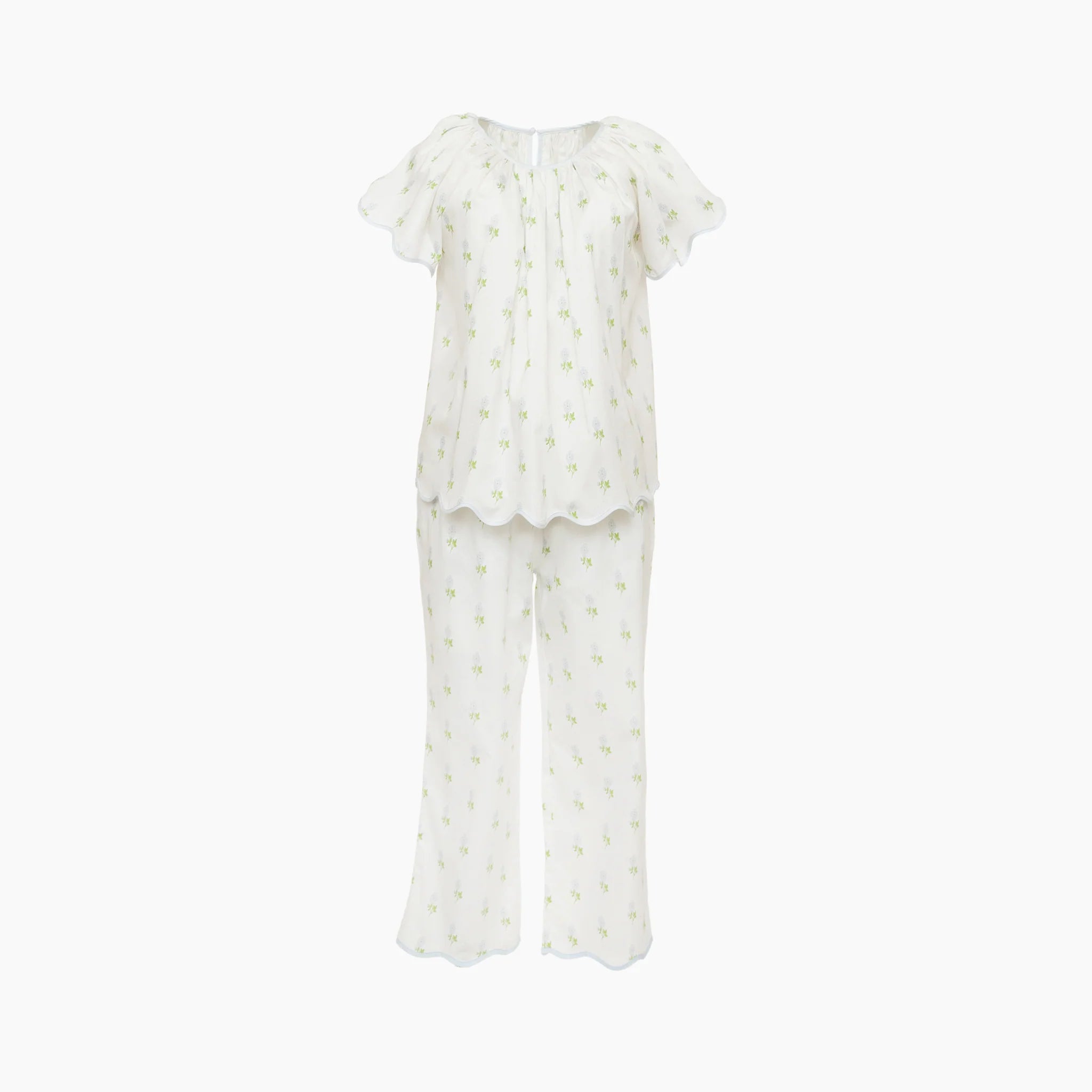 Lenora Vandy Scalloped S/S Pajamas