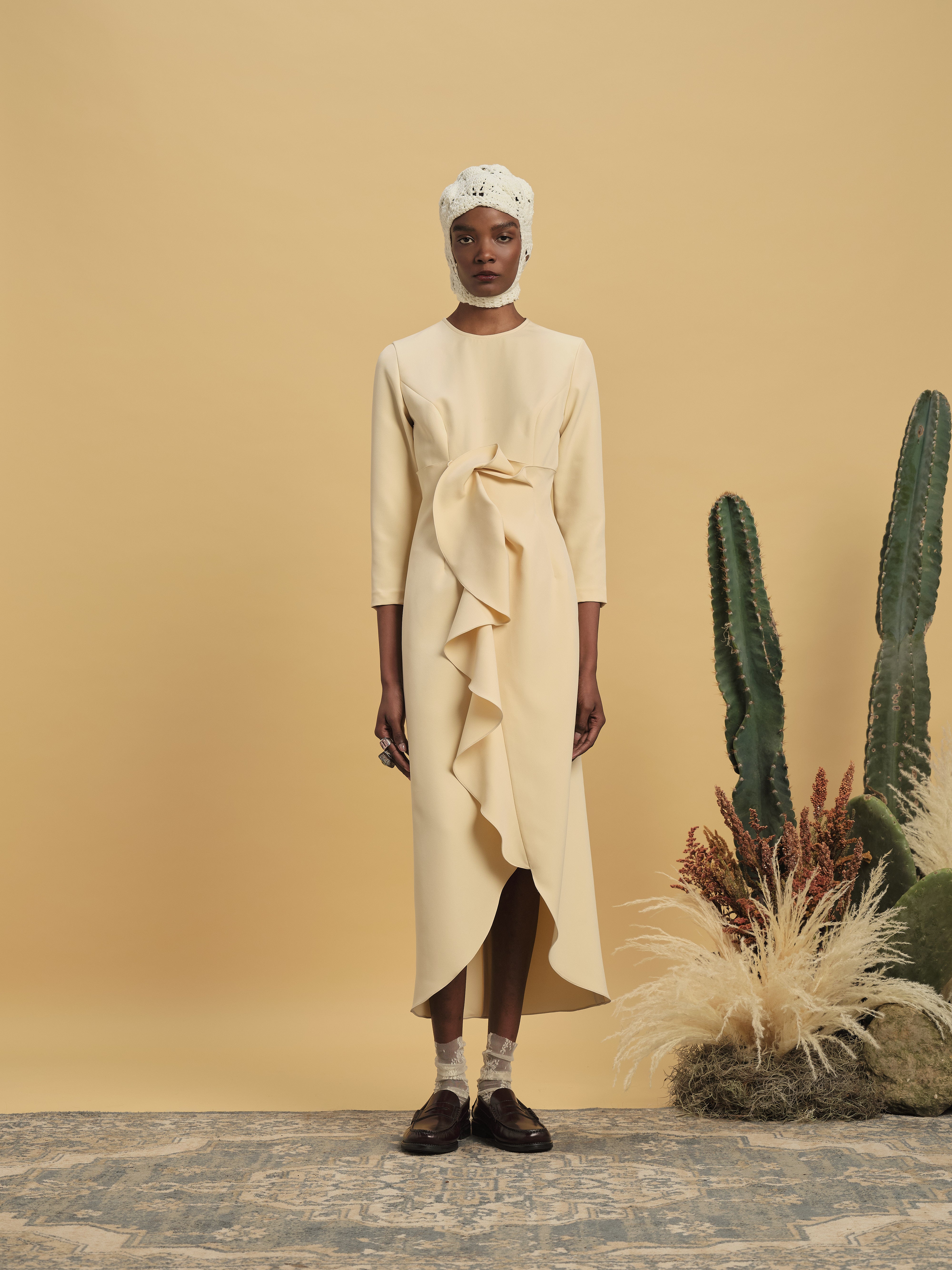 Kika Vargas Genzebe Dress - Butter Crepe