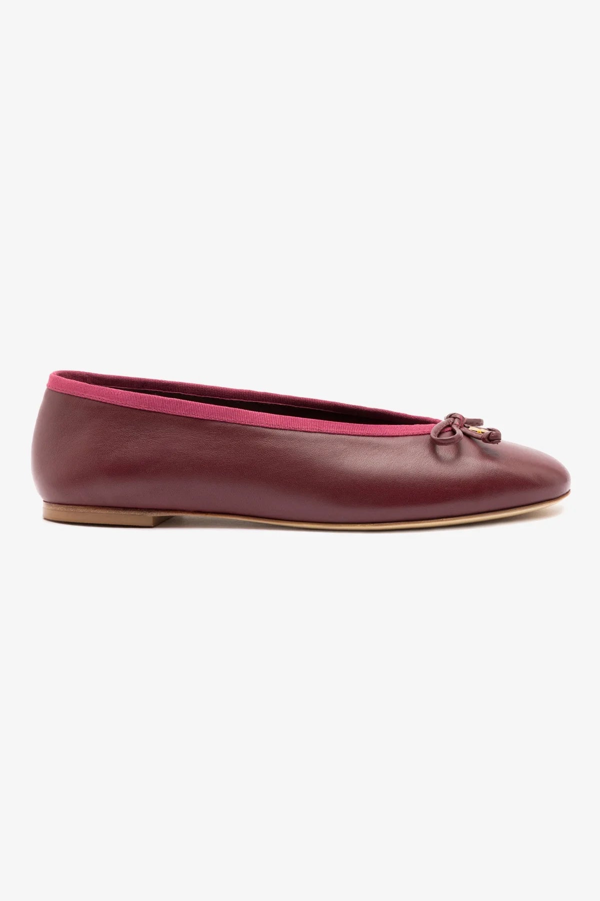 Larroude Pavlova Ballet Flat - Burgundy