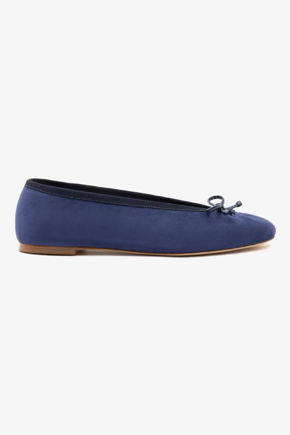 Larroude Pavlova Ballet Flat - Indigo Suede