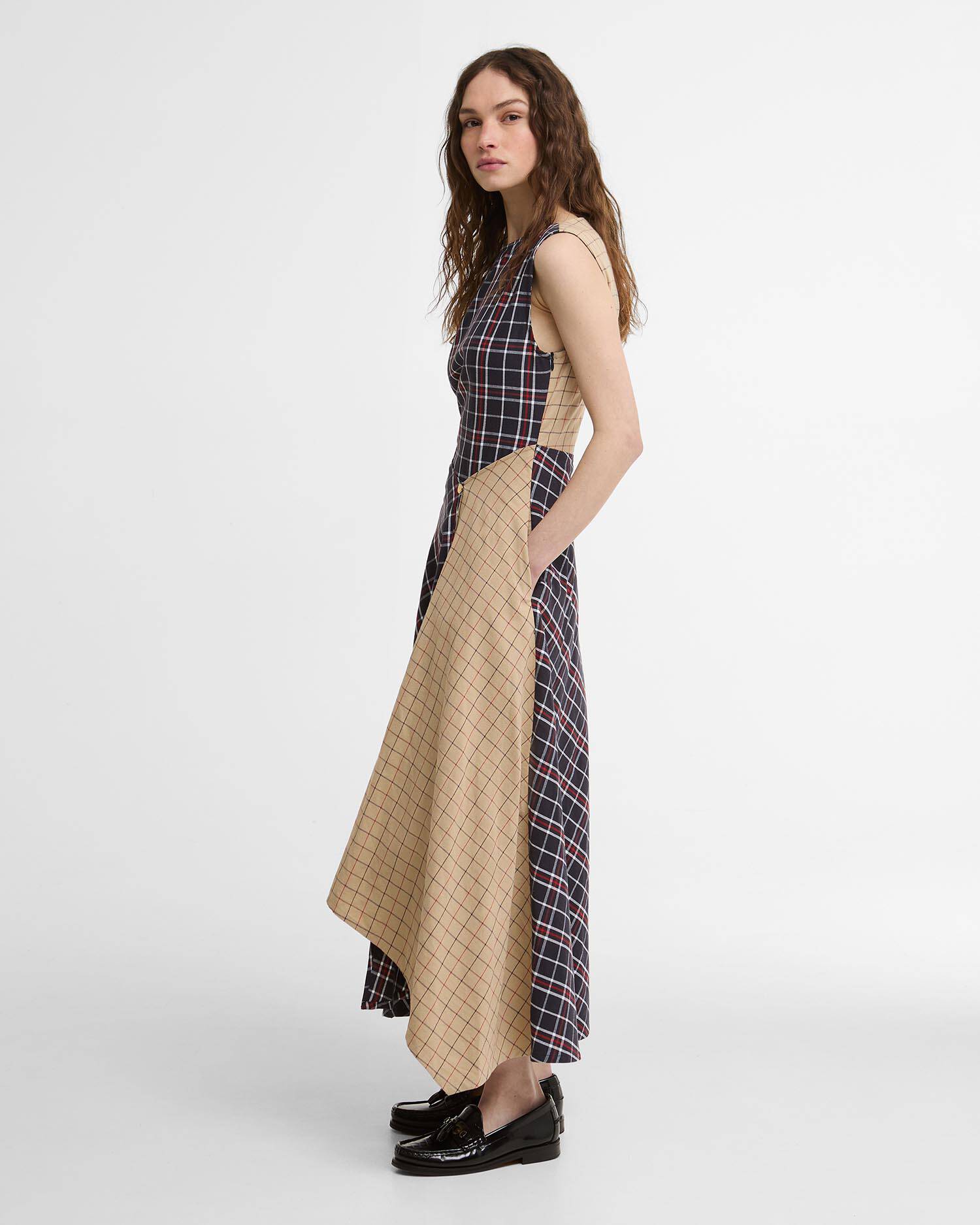 Barbour Dalbury Tartan Midi Dress