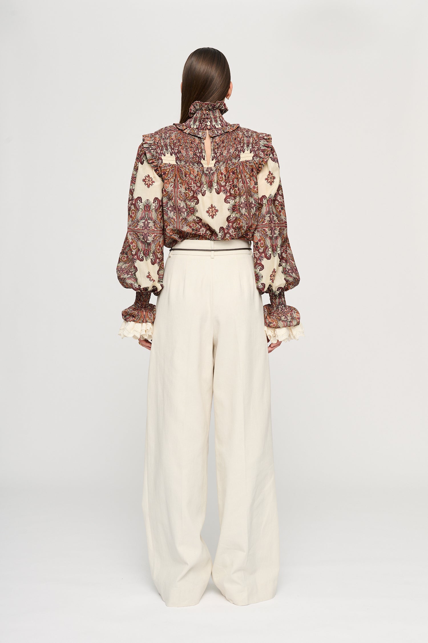 PAIGE SHIRRED BLOUSE
