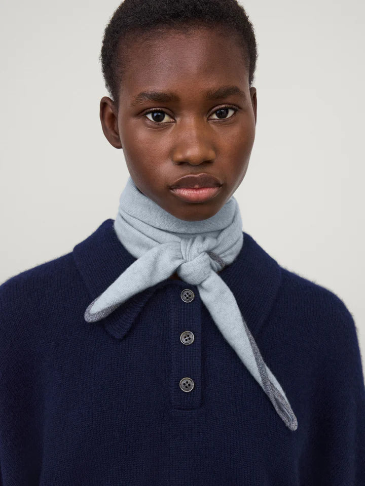 Lisa Yang Chelsea Scarf - Misty Blue/Moonstone