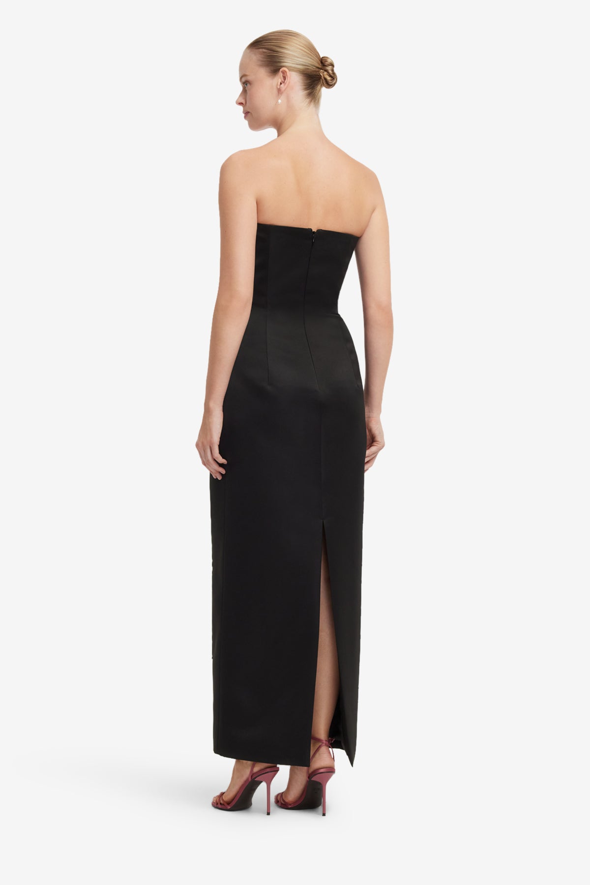 Rayna Embroidered Maxi Dress - Snapdragon Print in Ebony