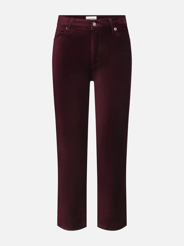 Frame Le Sleek Straight Velveteen Pant