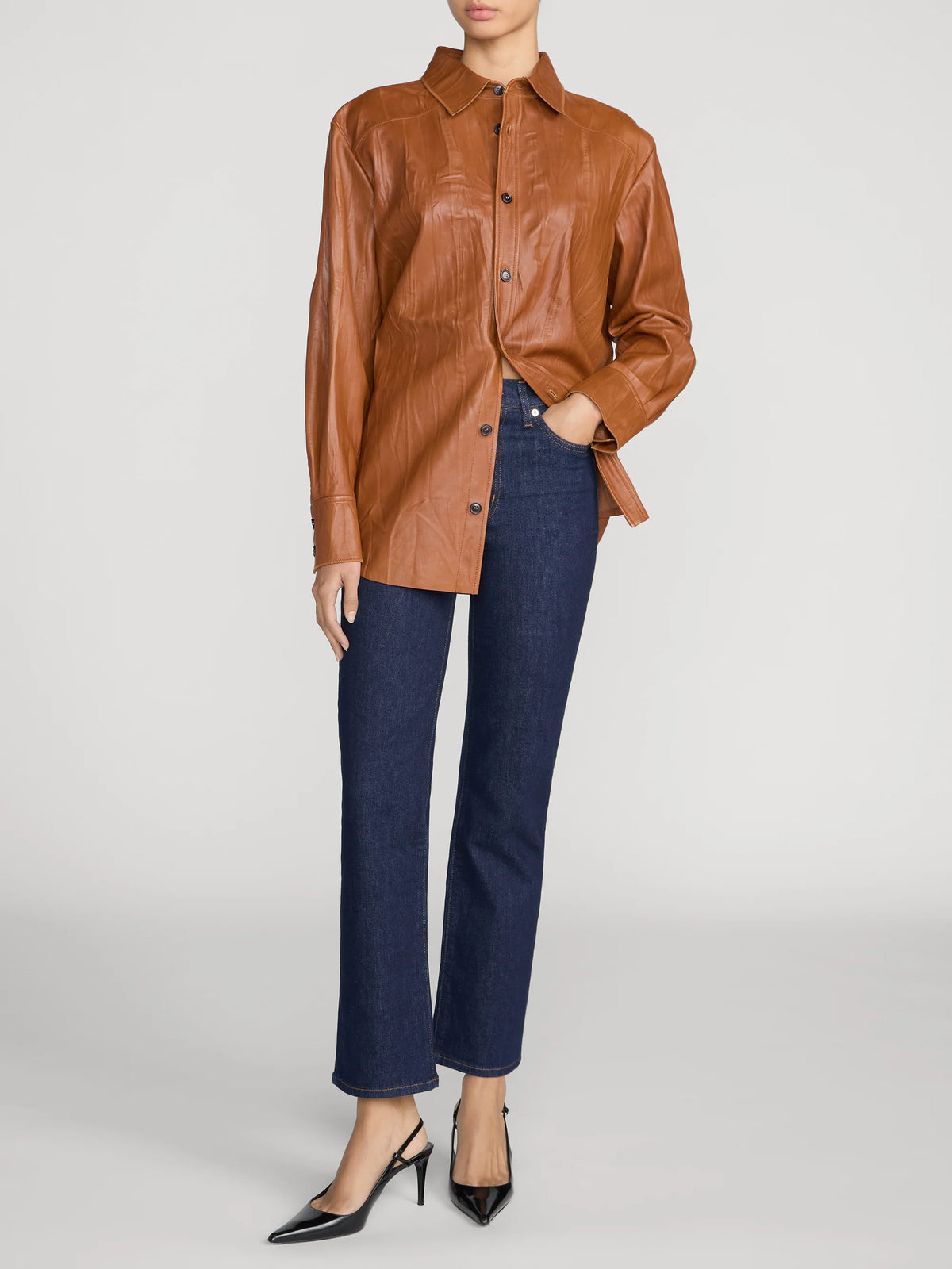 Frame Le Sleek Straight Jean - Rinse