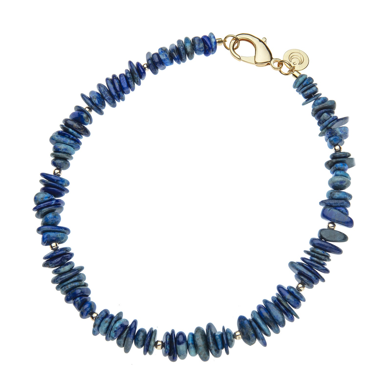 Jane Win Lapis Natural Beaded Necklace