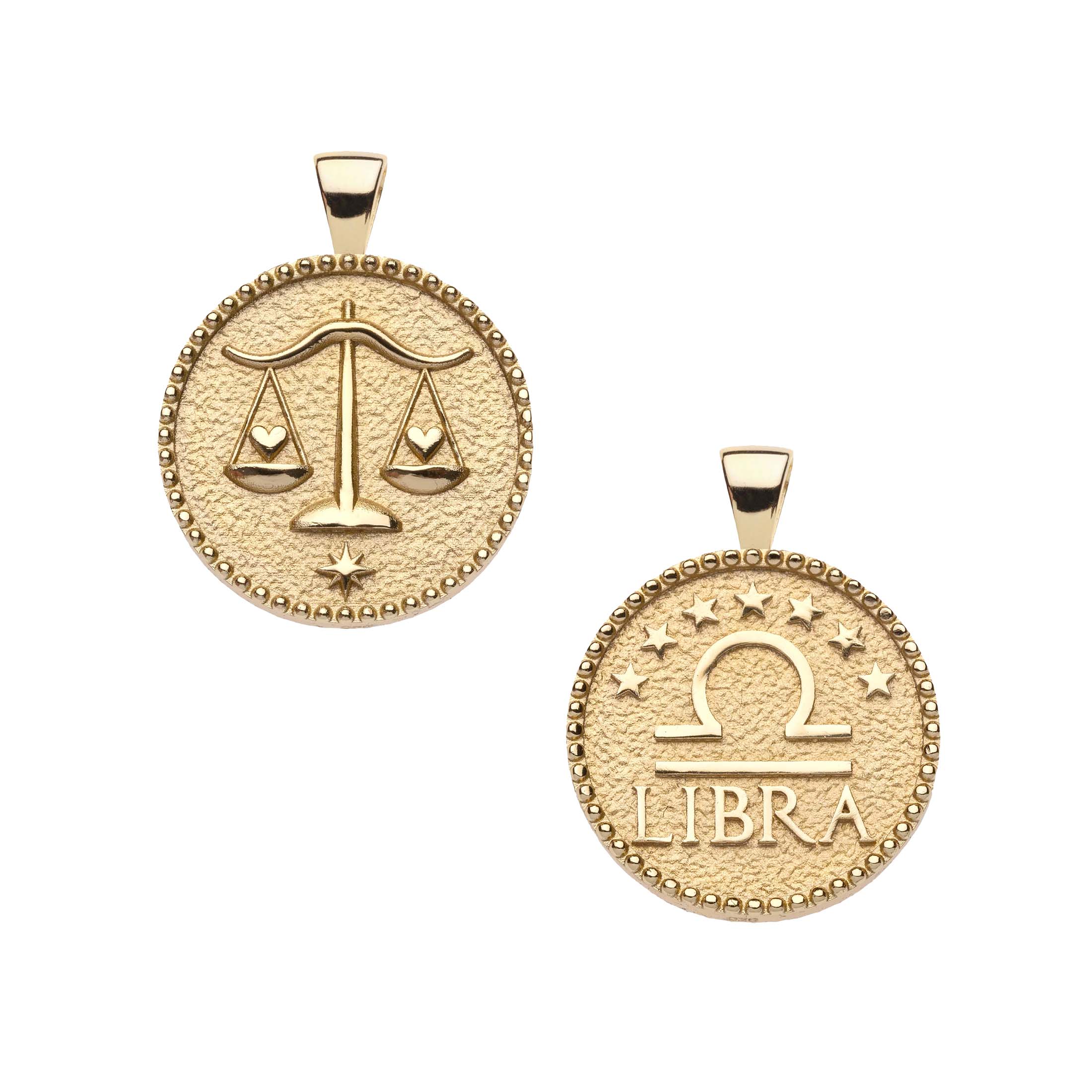 Jane Win LIBRA JW Small Zodiac Pendant Coin