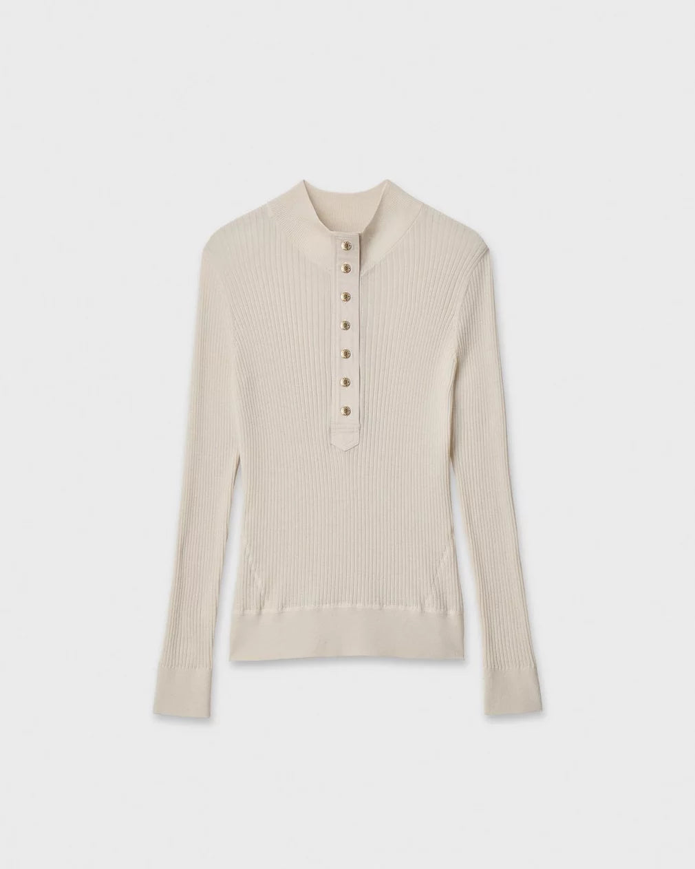 Rag & Bone Lucy Merino Wool Henley - Ivory
