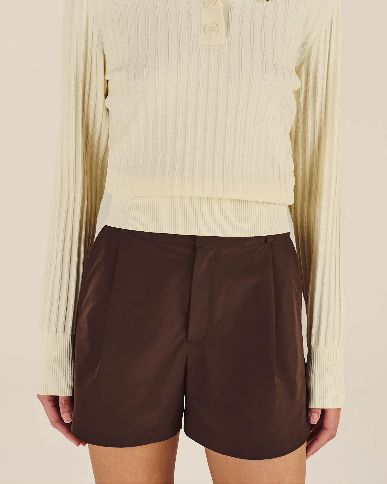 Malbon Solene Short - Brown