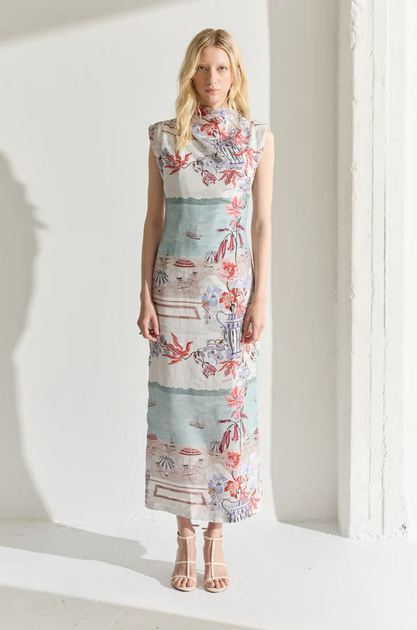 isla midi dress & White Diane Color:Red & Cream Isla Midi Dress GY2277 NWT Mud Pie Girl's