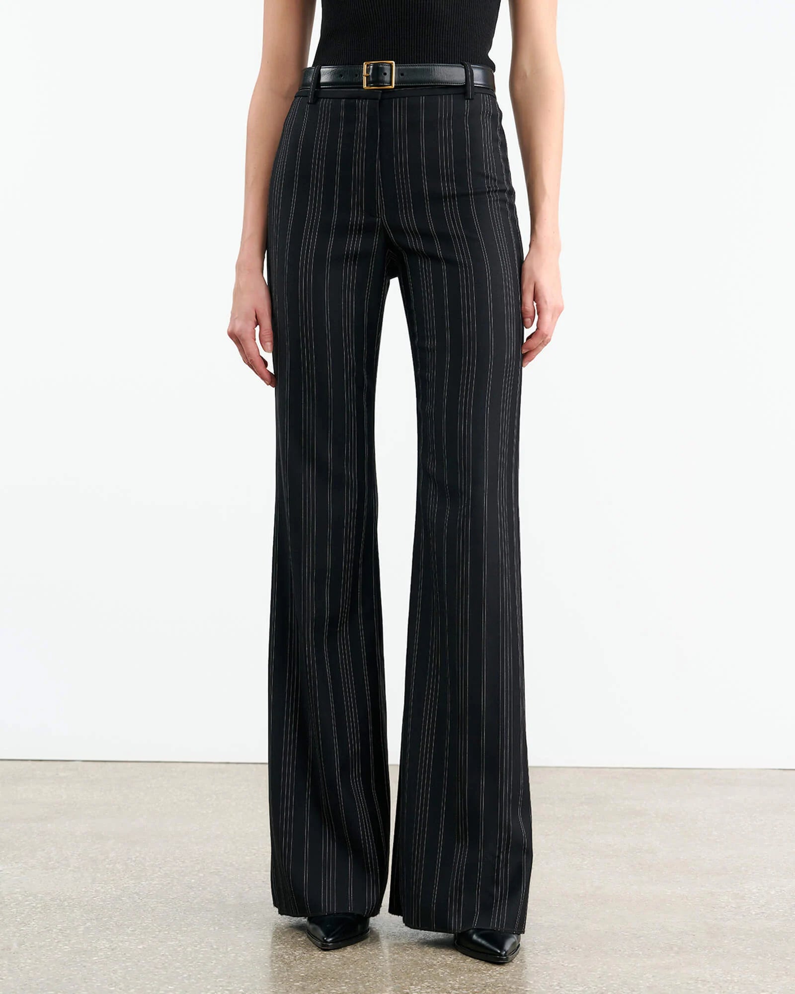 Nili Lotan Effy Pant - Black Pin Stripe