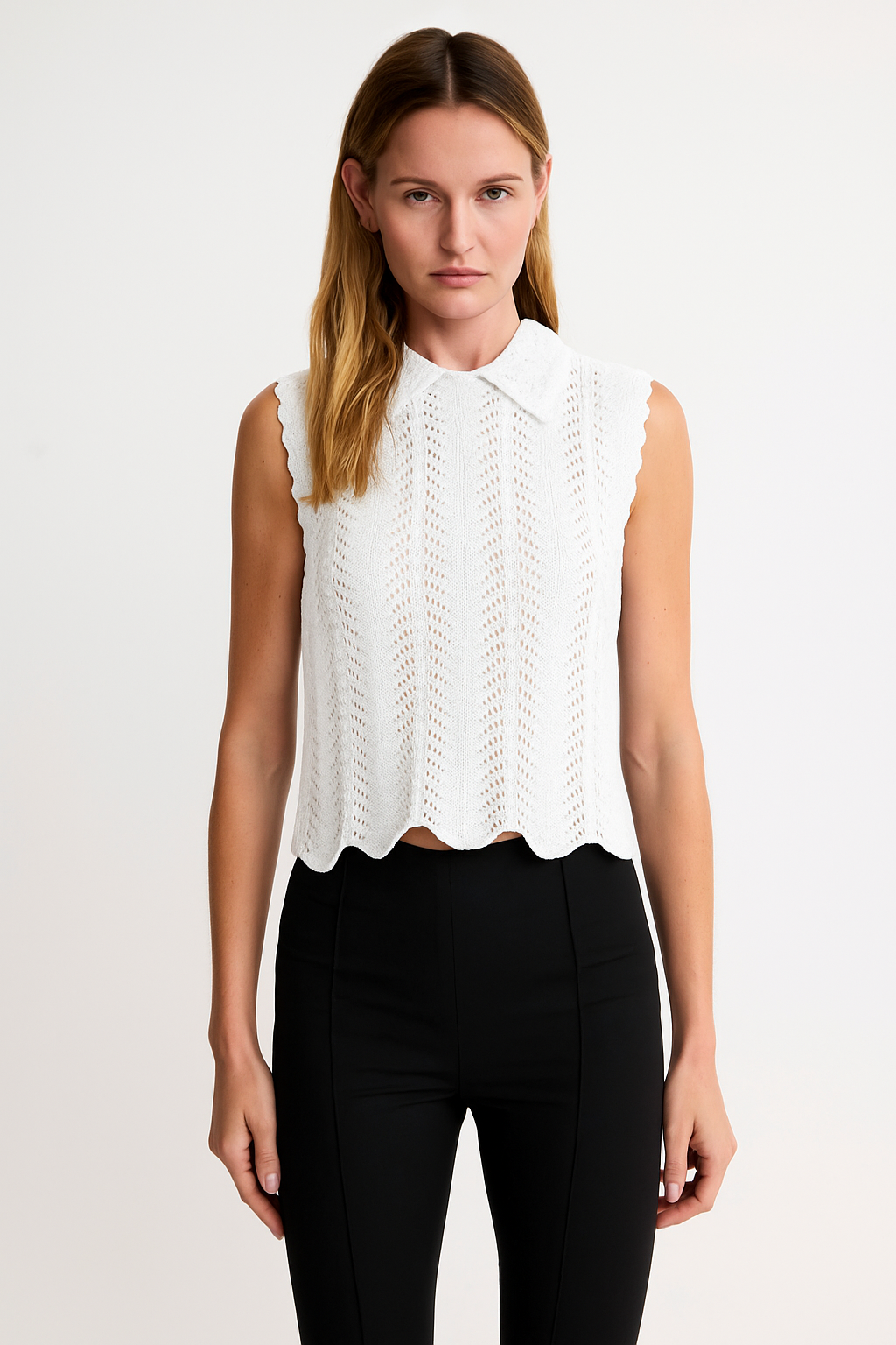 Club Collar Crochet Tank