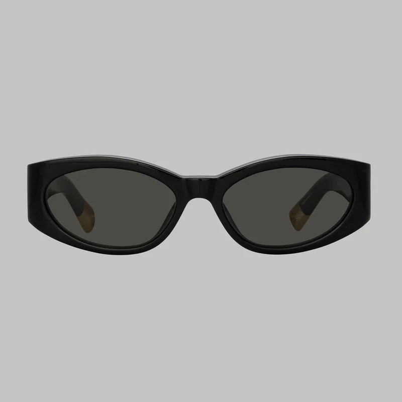 Linda Farrow x Jacquemus Ovalo Oval Sunglasses - Black