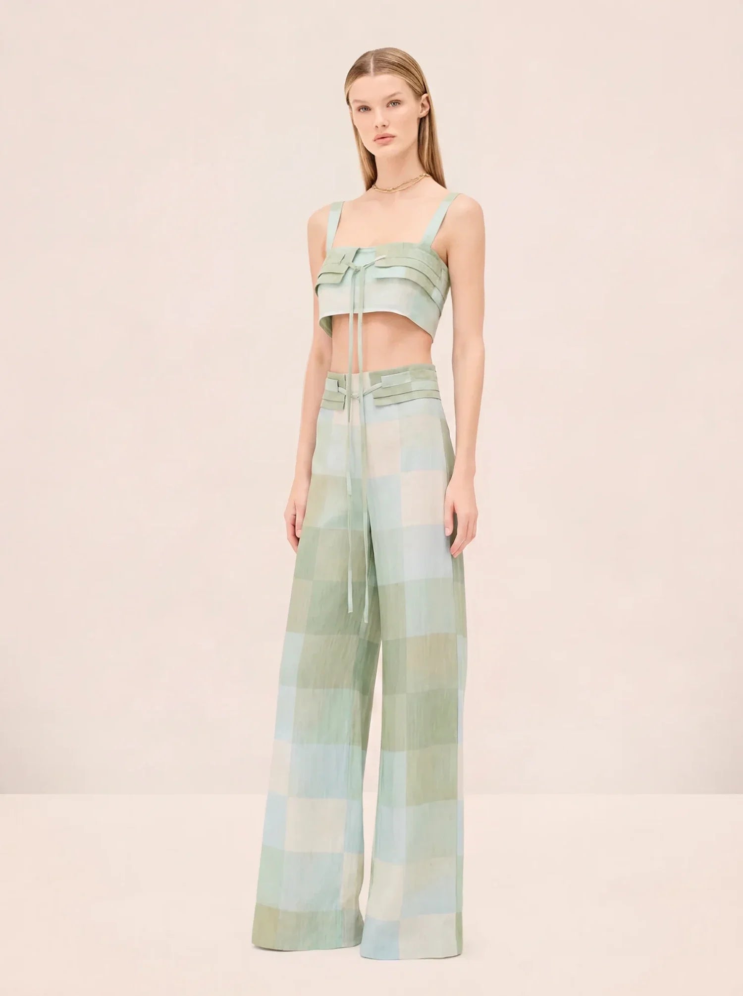 Alexis Oxford Linen Top