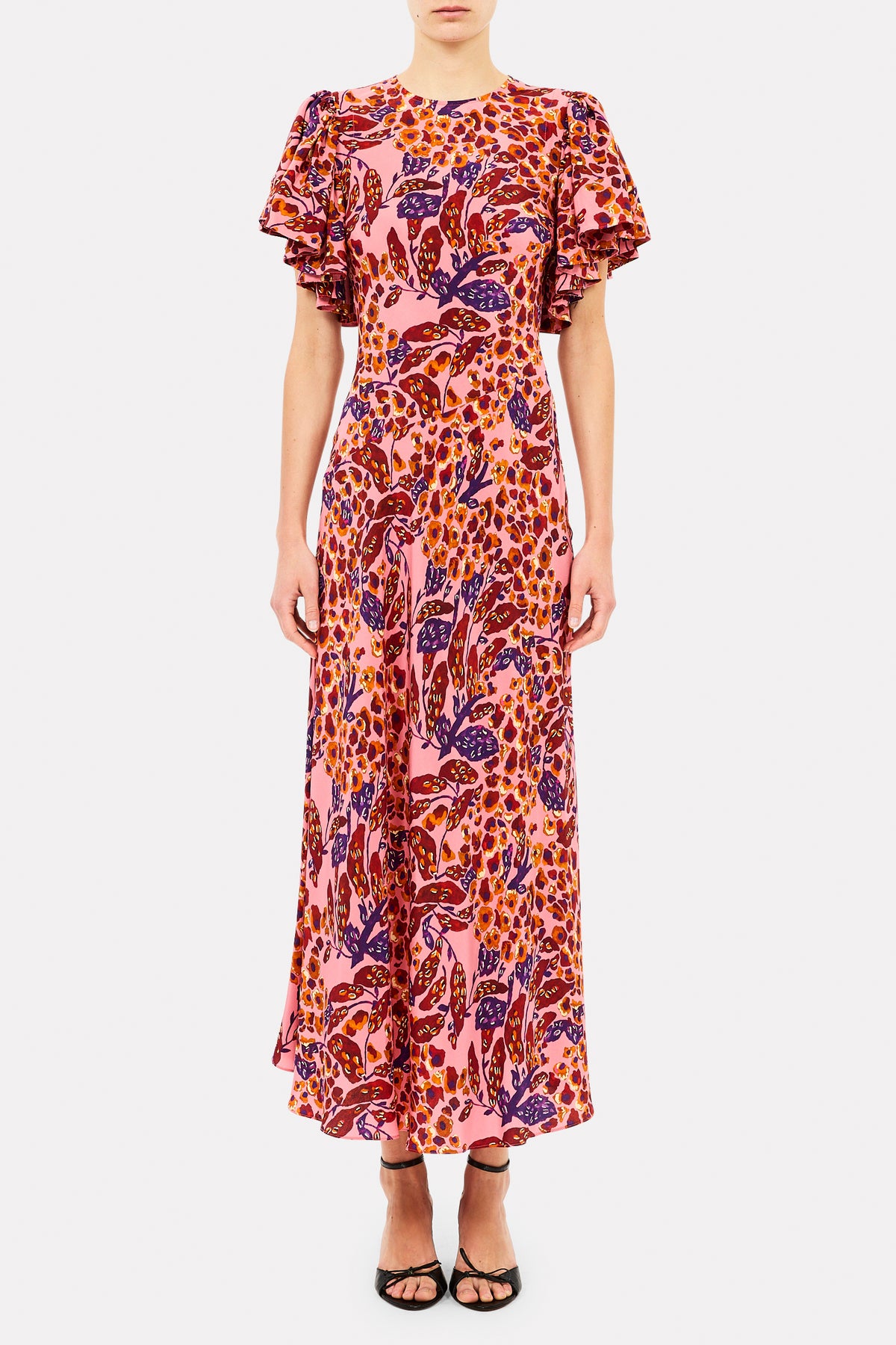 Mariam Flutter Sleeve Dress