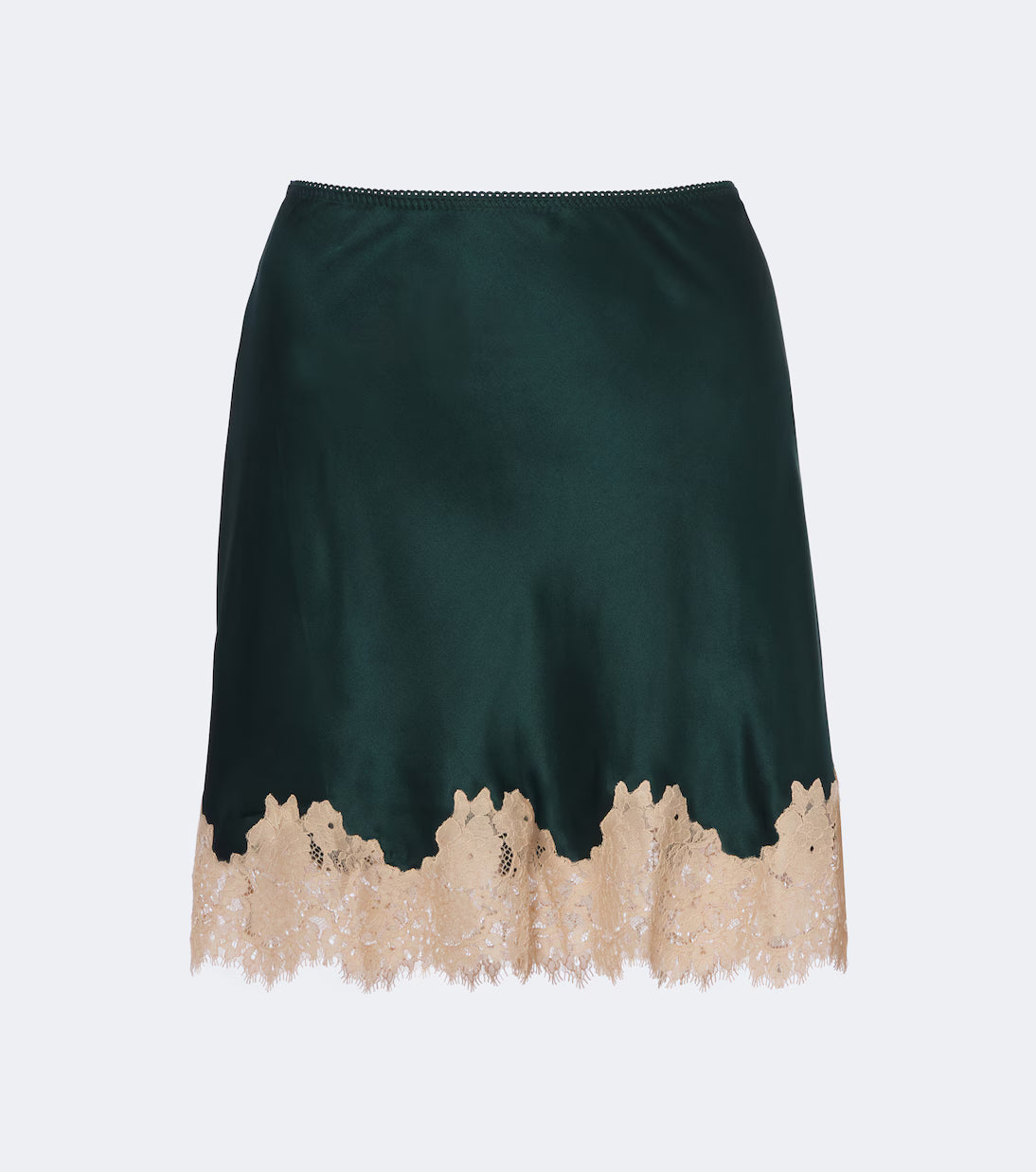 Doen Giulietta Lace-Trimmed Satin Skirt