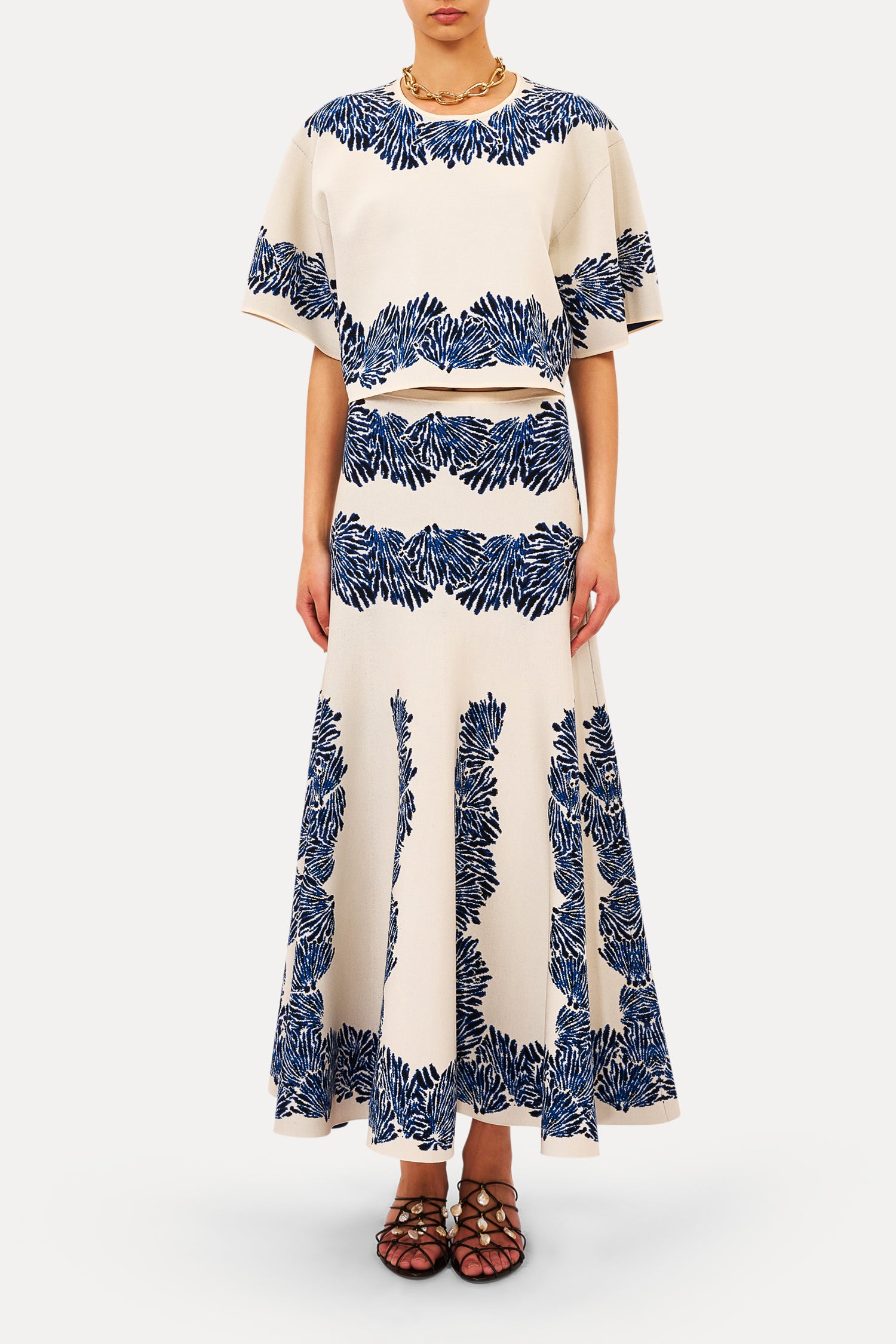 Alessia Knit Jacquard Skirt