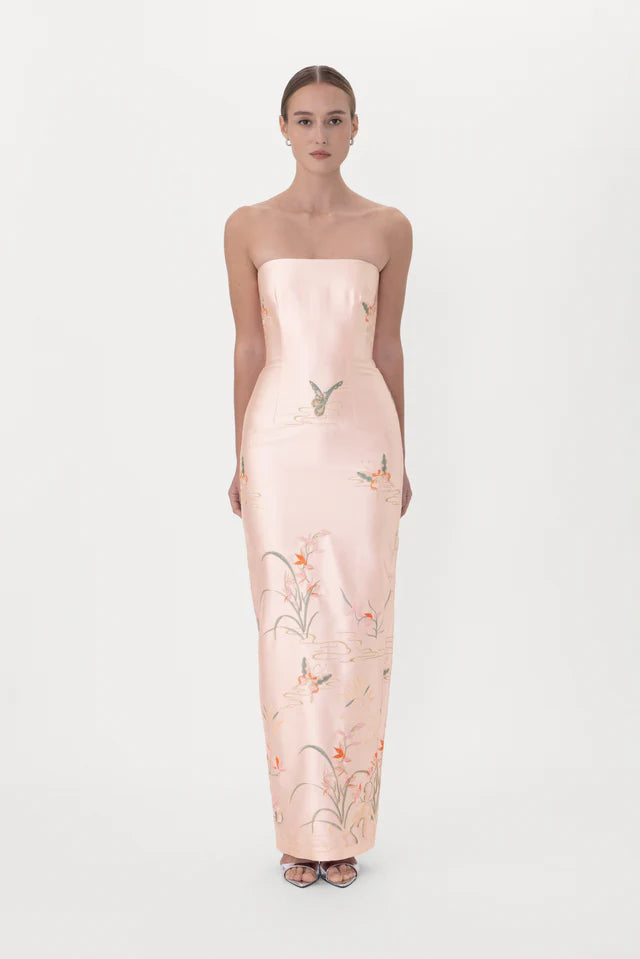Sau Lee Ilsa Satin Gown
