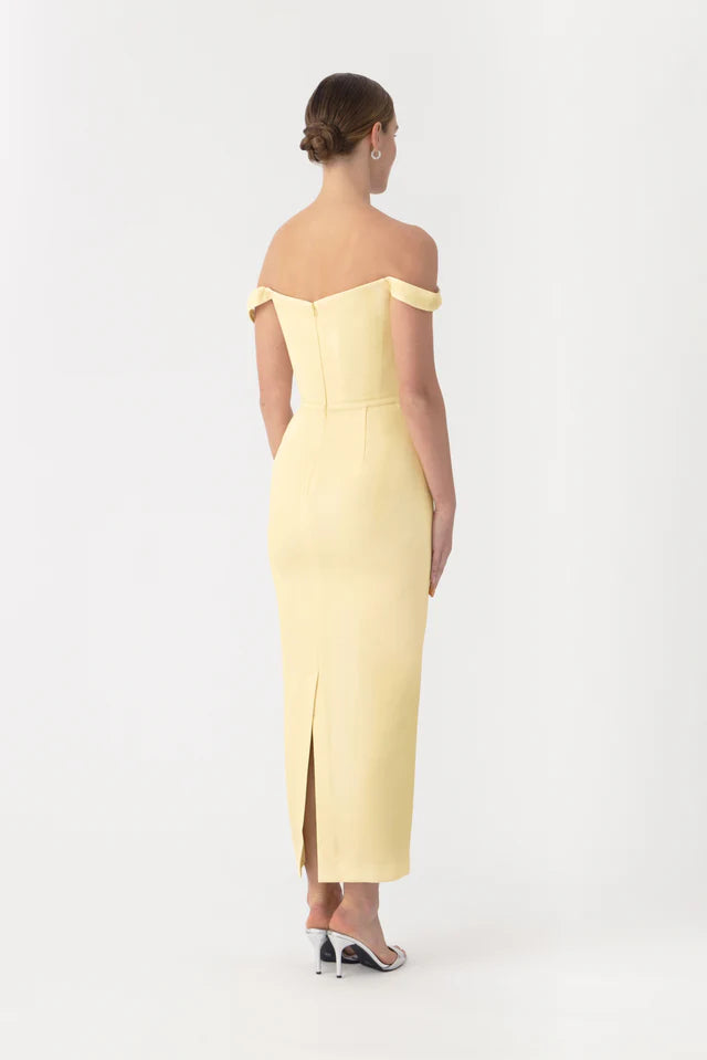 Sau Lee Robyn Dress - Pale Yellow