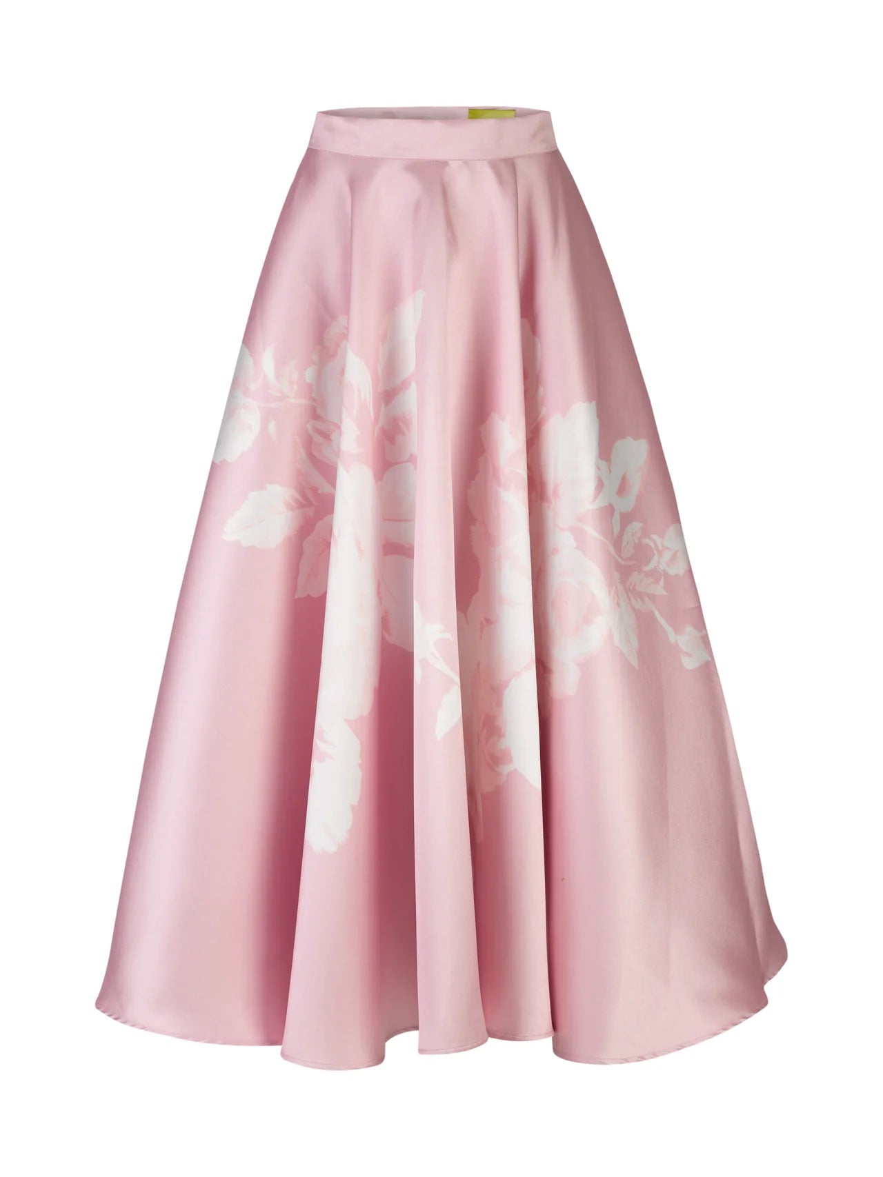 Marques' Almeida Printed Heavy Satin A Line Midi Skirt