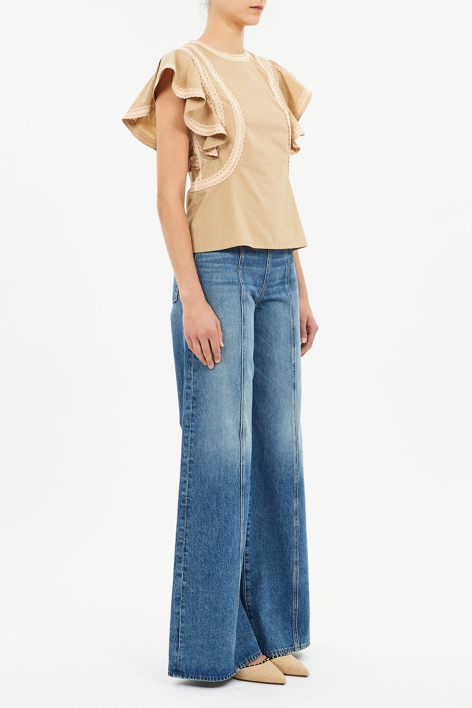 Anora Flutter Sleeve Top