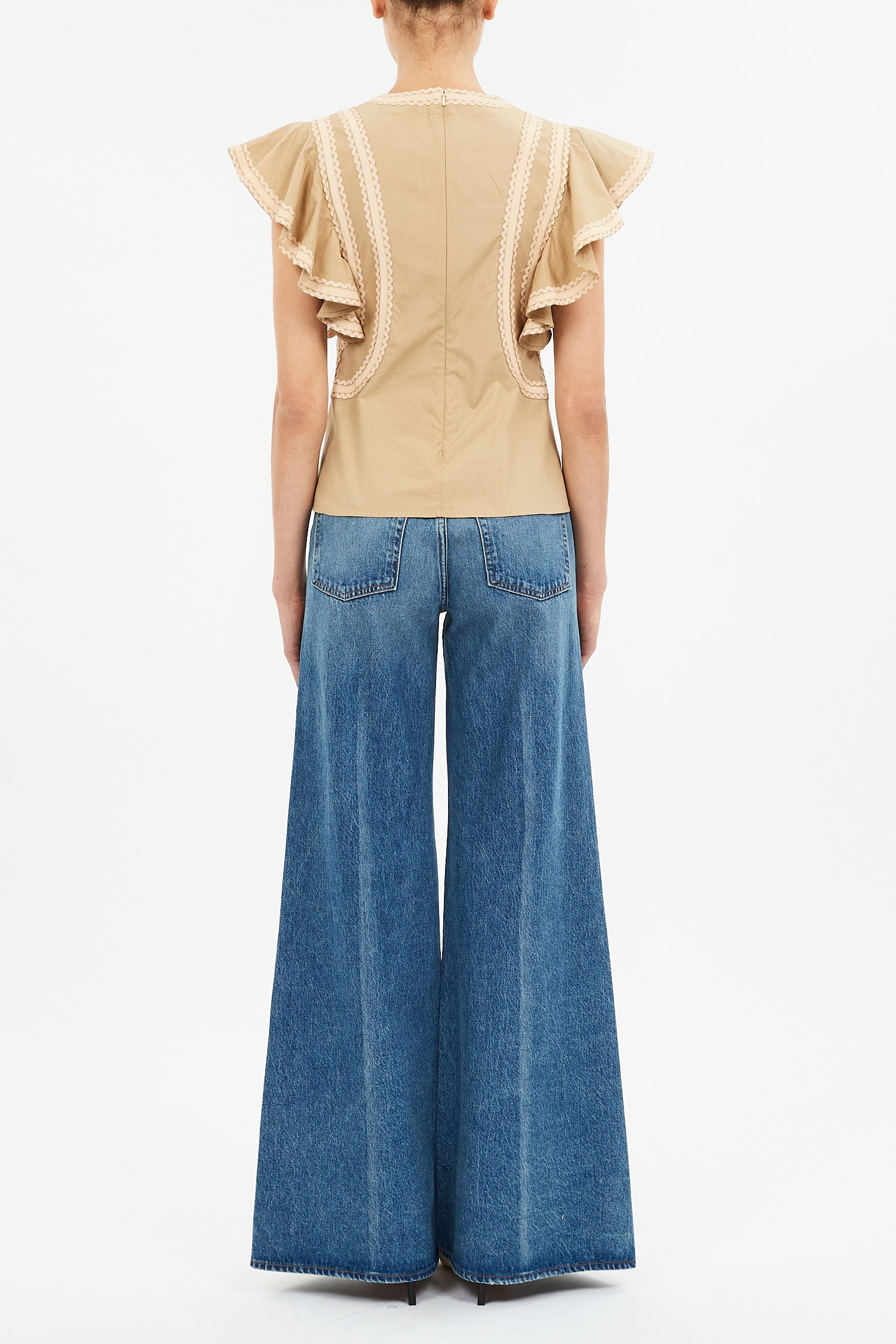 Anora Flutter Sleeve Top