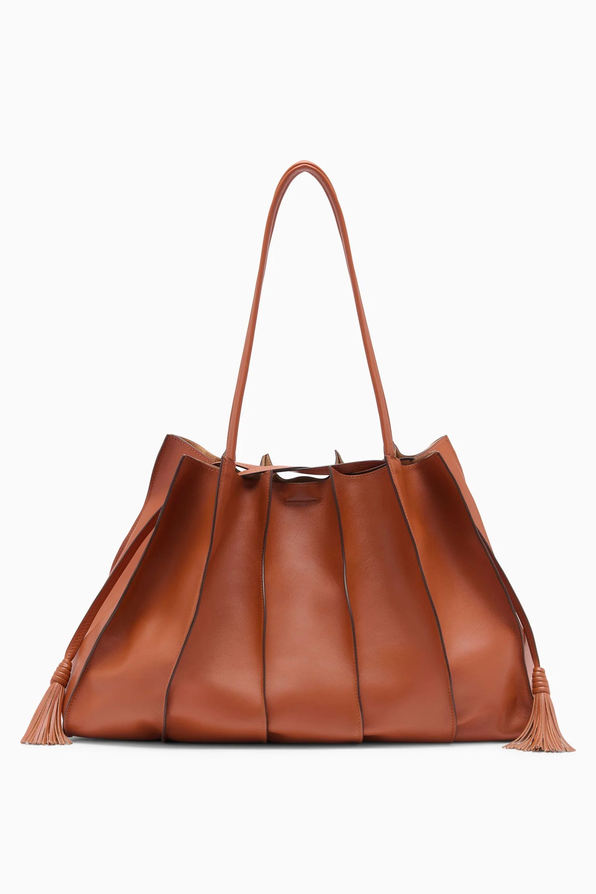 Ulla Johnson Adria Large Wavy Tote Bag - Sierra
