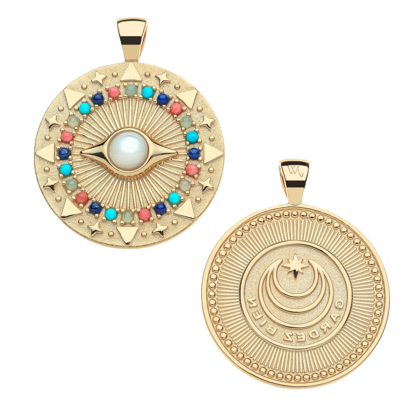 Jane Win PROTECT Gleaming Eye Pendant in Sorbet