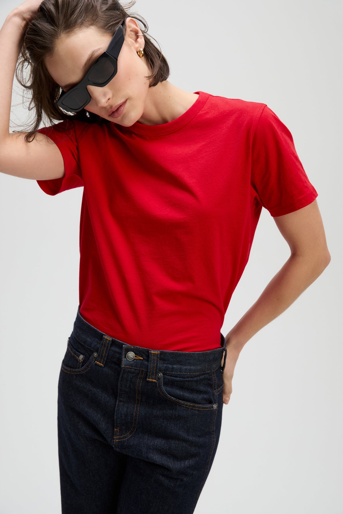 The Iconically Soft Perfect Tee in Iconic Red - WS