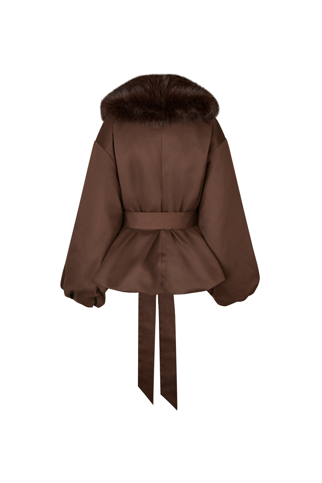 FAUX FUR COLLAR JACKET