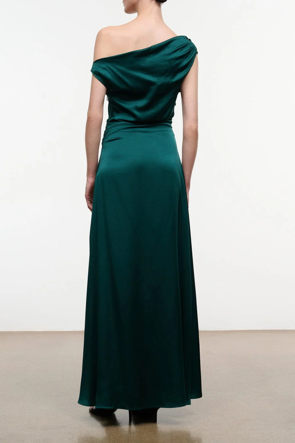 Staud Phare Silk Maxi Dress - Emerald