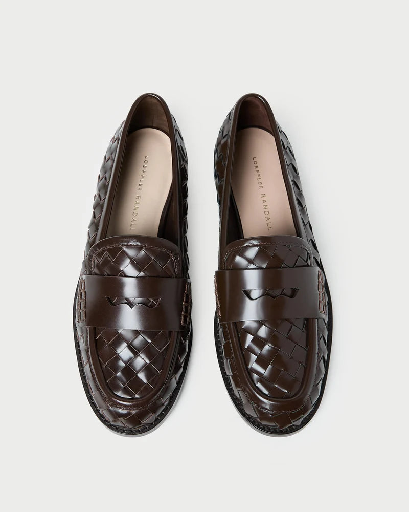 Loeffler Randall Rachel Woven Leather Loafer