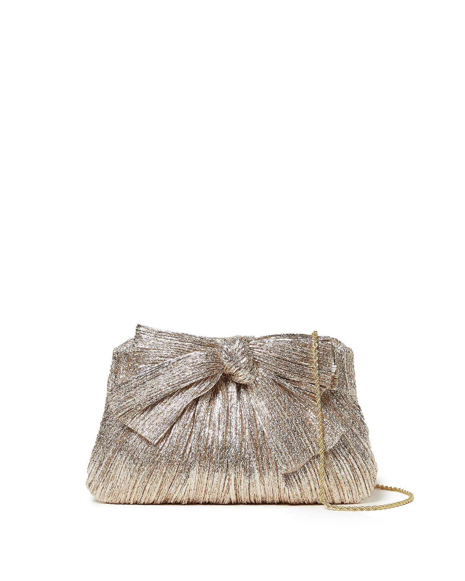 RAYNE PLEATED BOW CLUTCH