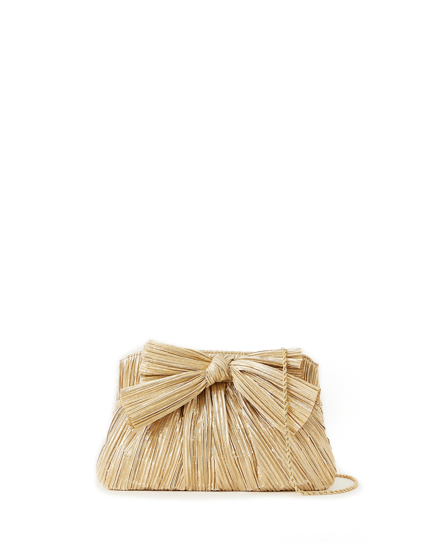 RAYNE PLEATED BOW CLUTCH