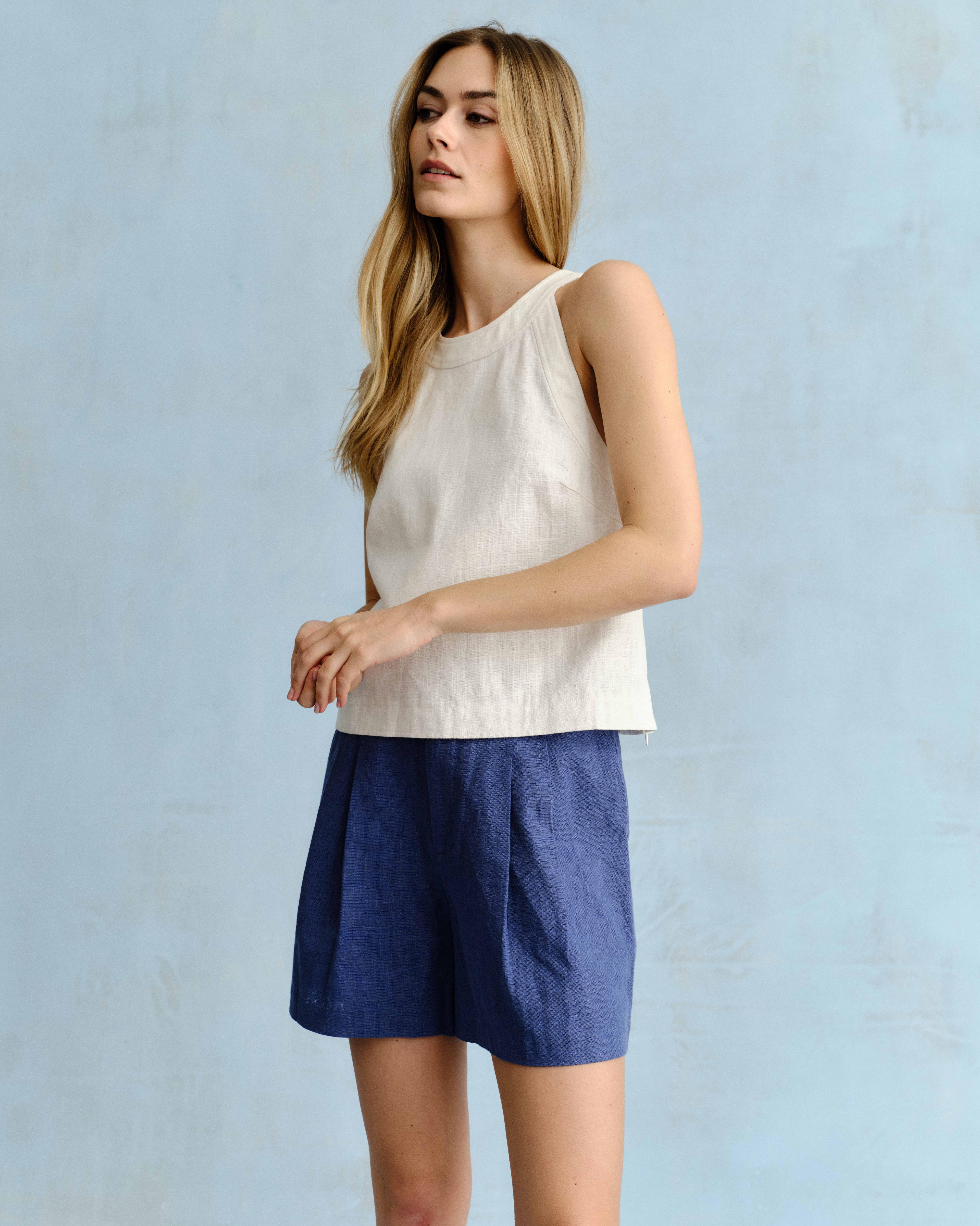 SU26 Frankie Shorts-Coastal Indigo