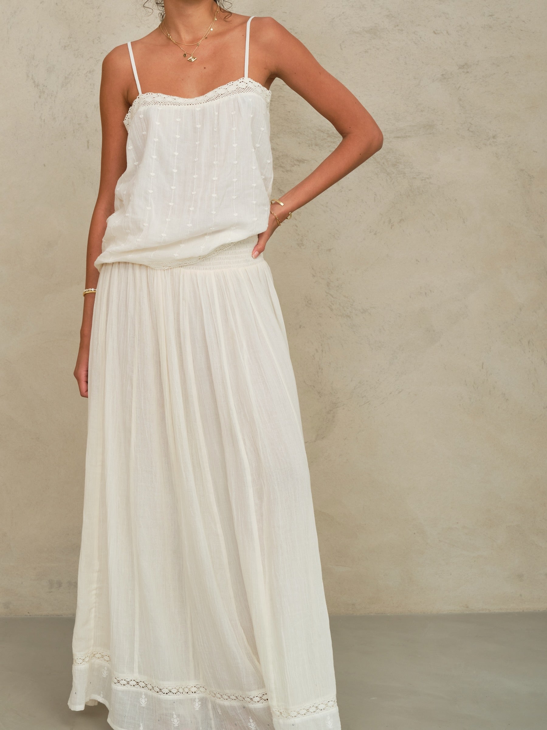 SERI EMB MAXI SKIRT