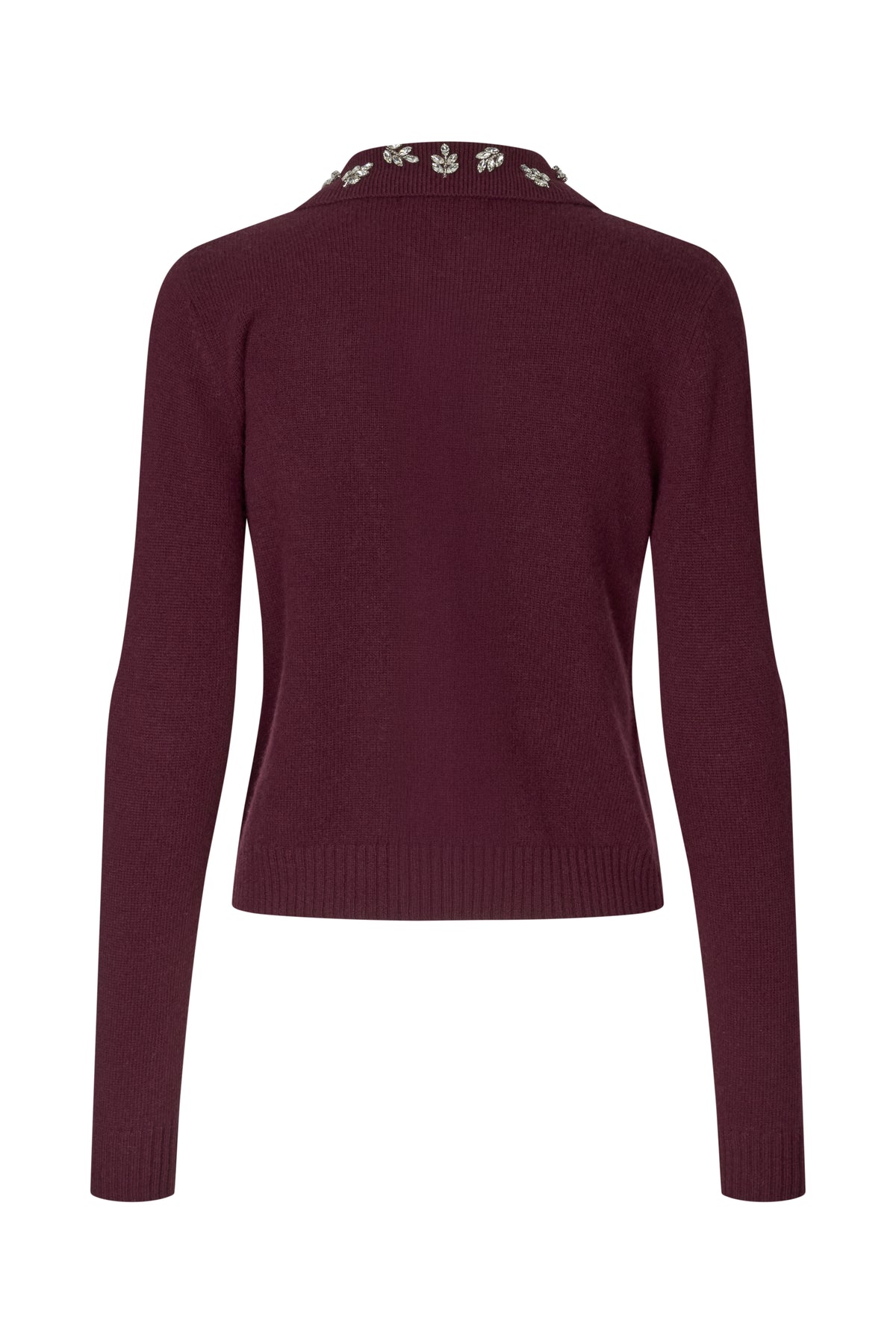 2530 Dense Wool, Wide Collar Long Sleeve Cardigan