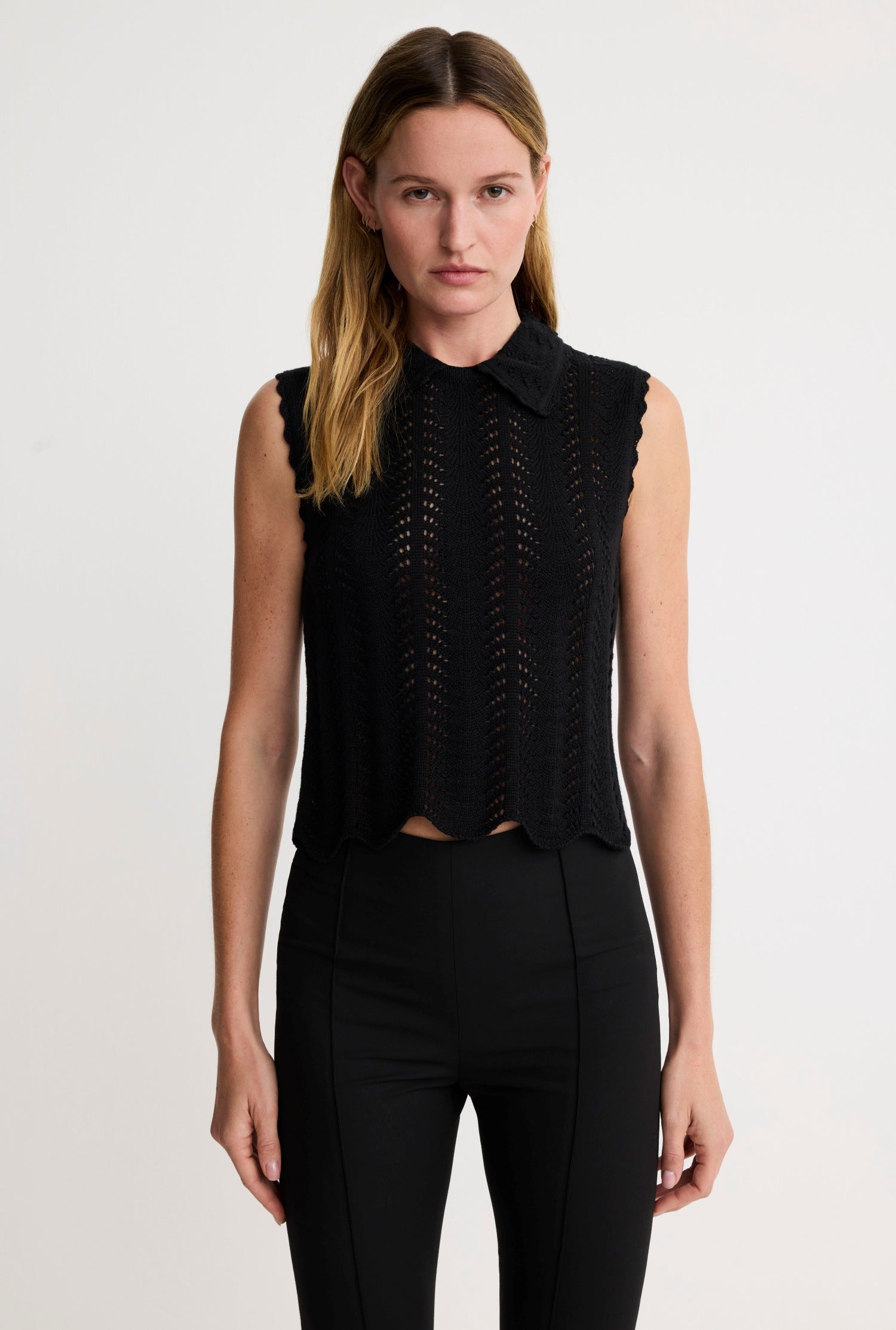 Club Collar Crochet Tank