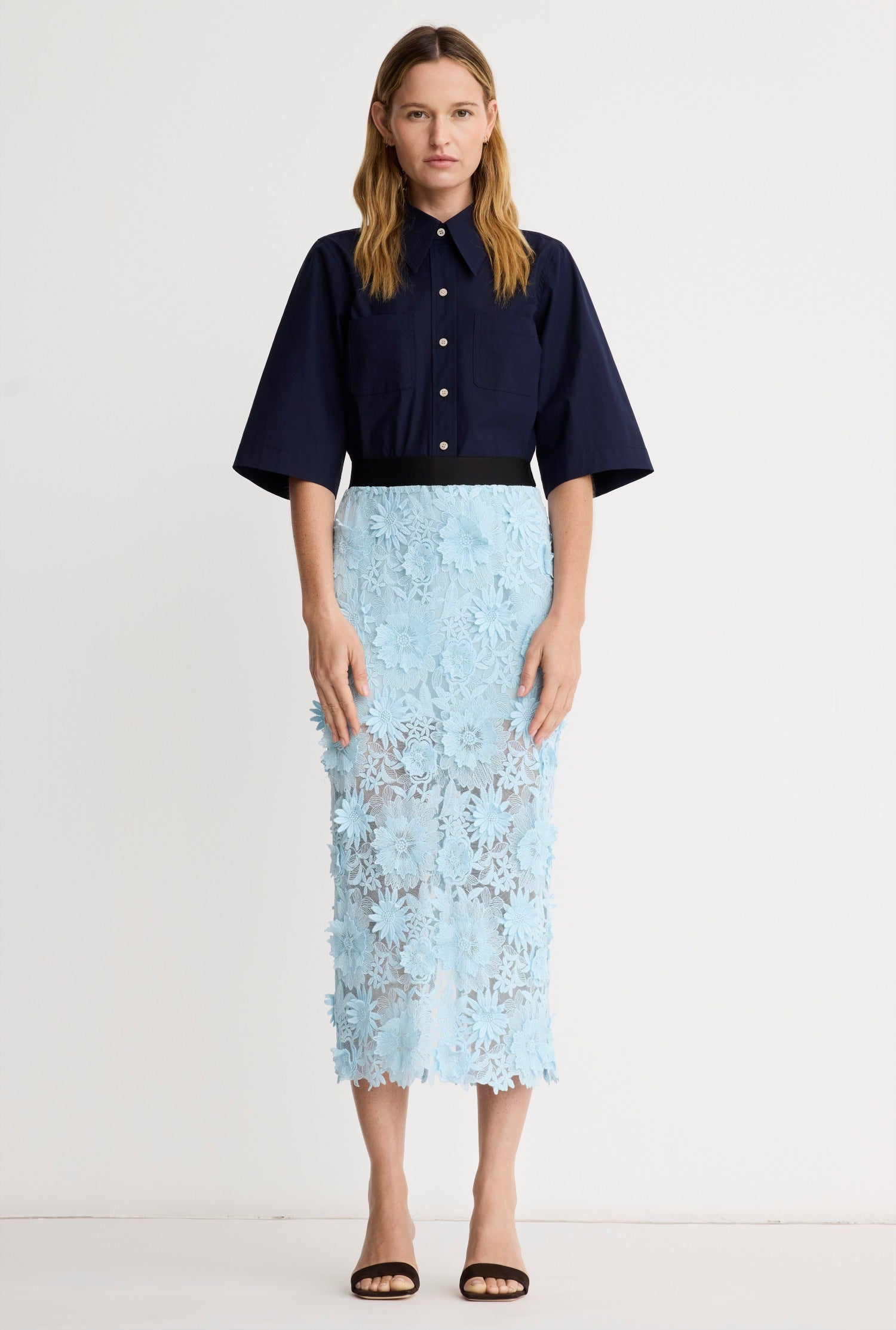 Applique Pencil Skirt