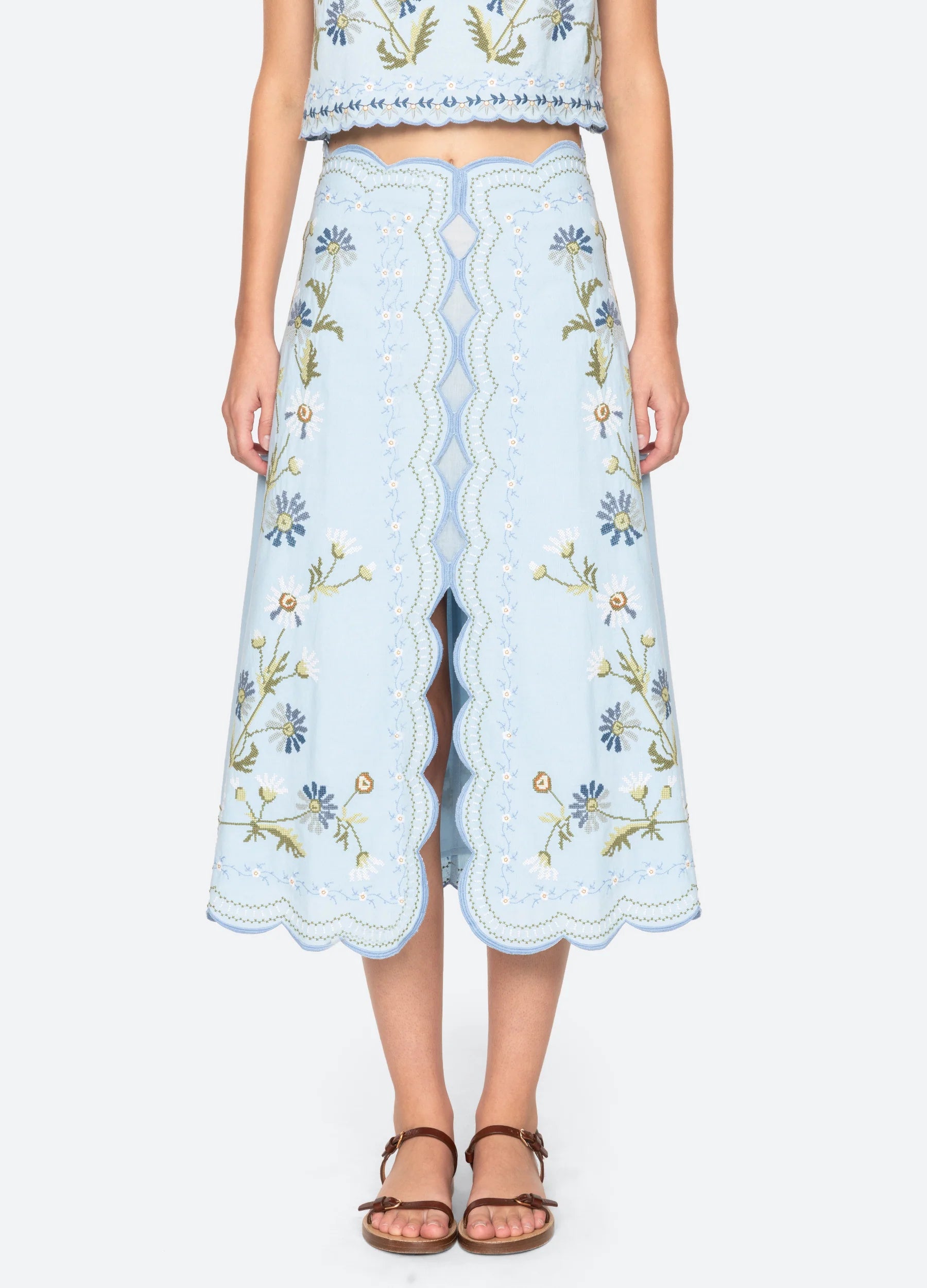 SEA New York Audra Embroidery Skirt