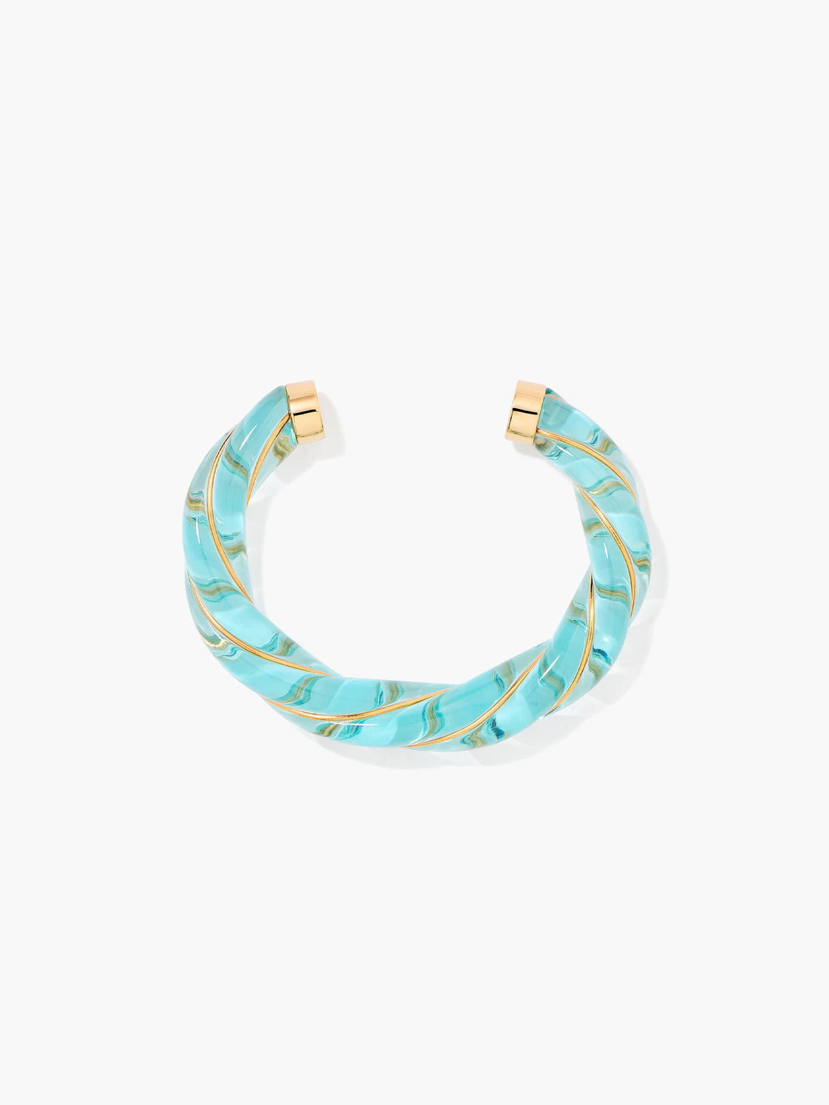 Aurelie Bidermann Diana Translucent Sky Blue Bangle