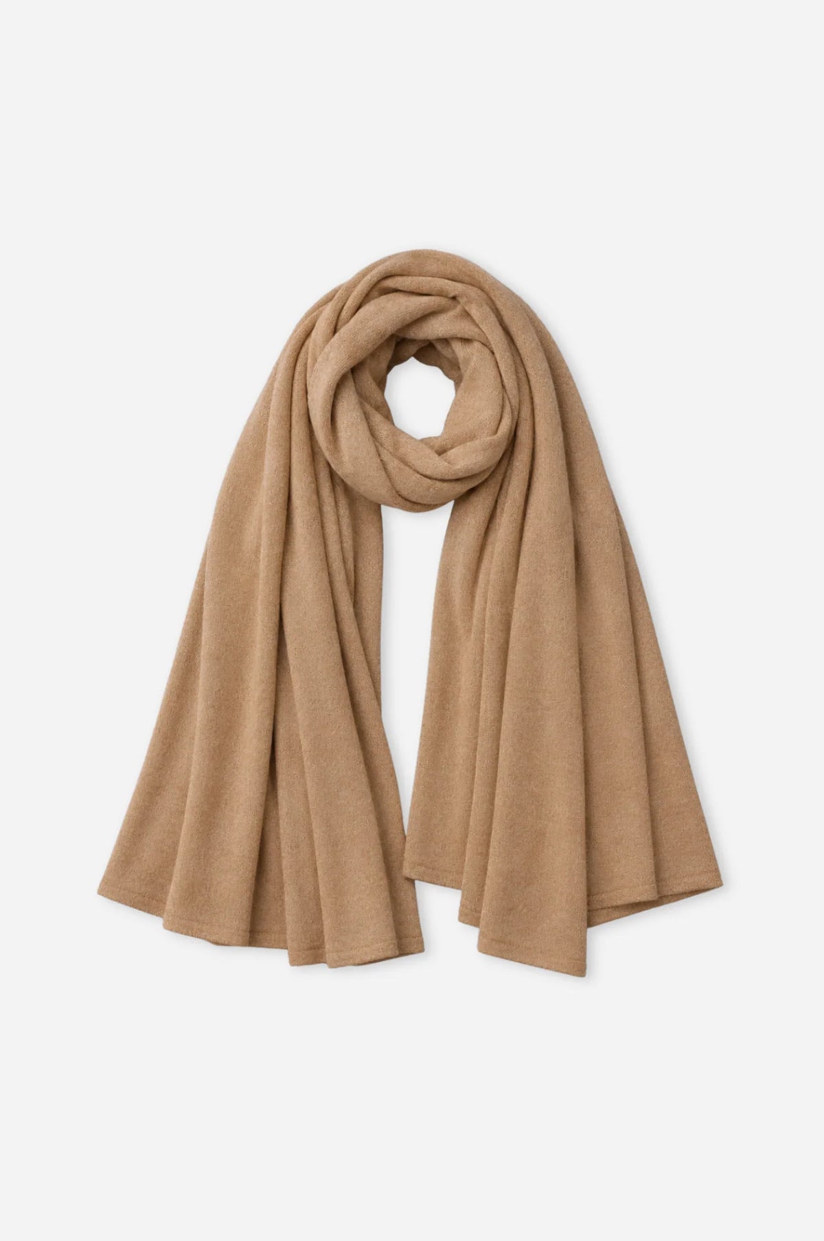 Minnie Rose Cashmere Blankie Wrap - Camel