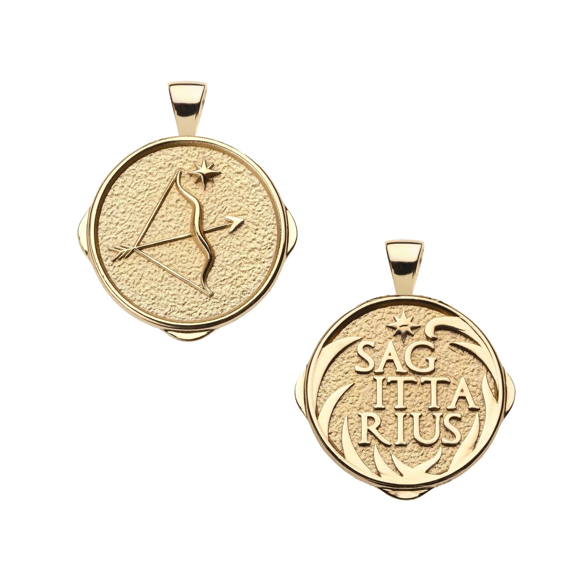 Jane Win SAGITTARIUS JW Small Zodiac Pendant Coin