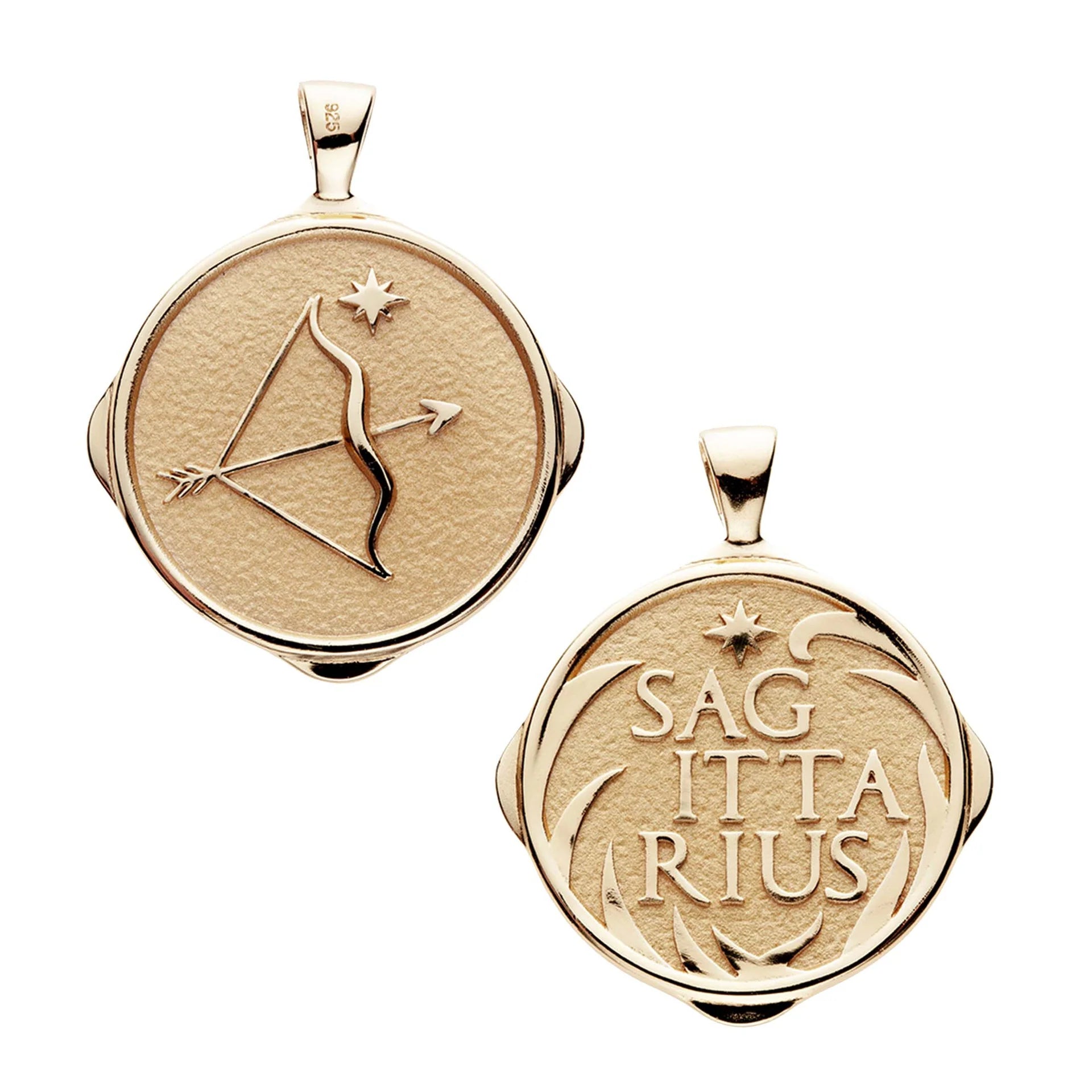Jane Win Sagittarius JW Zodiac Pendant Coin