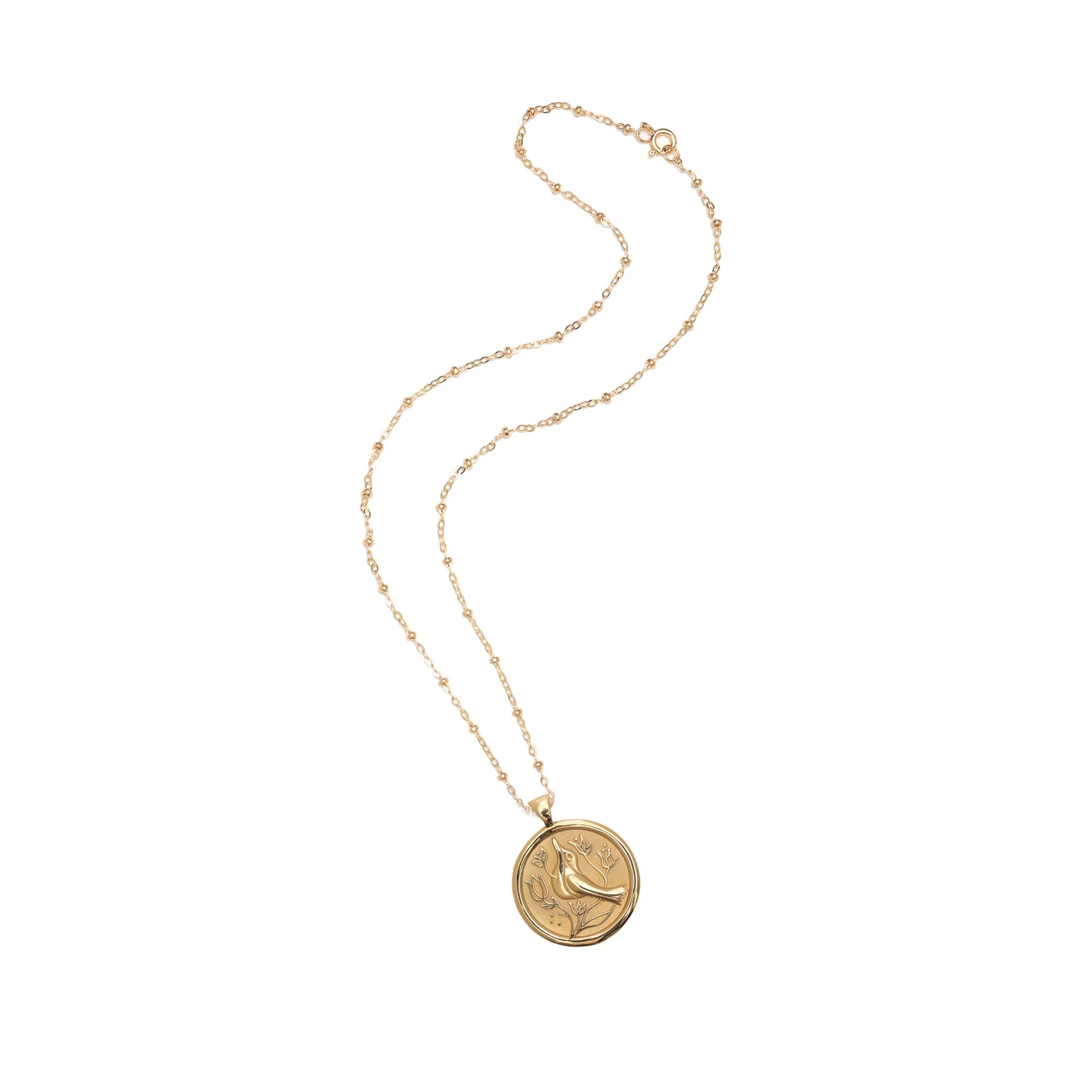 Jane Win PEACE Small Pendant Coin