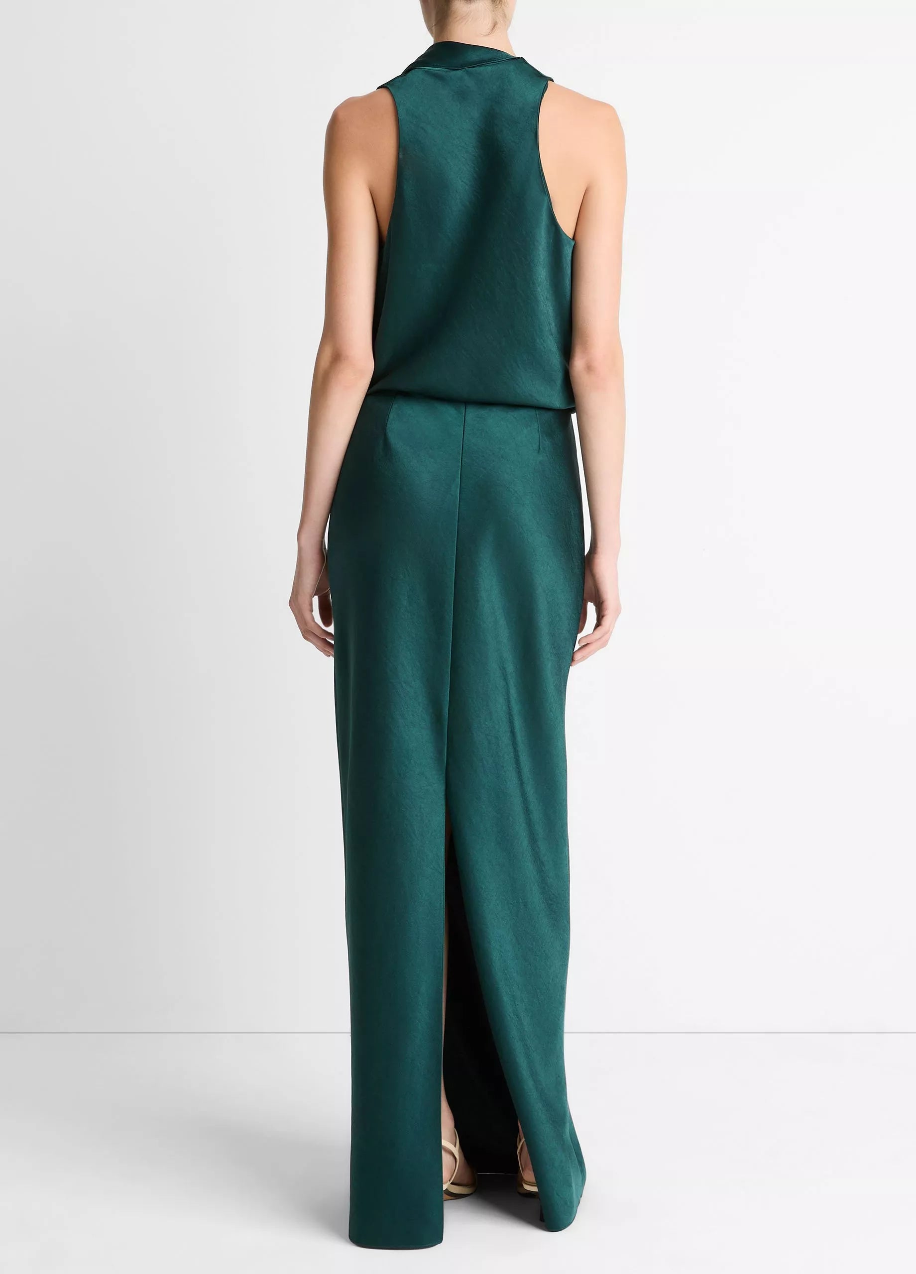 Vince Satin Bias Column Skirt