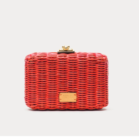 Frances Valentine Paige Wicker Clutch