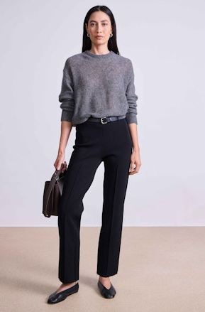 APiece Apart Straight Pull On Zipper Pants